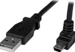 StarTech.com 1m Mini USB Cable Cord - A to Up Angle Mini B - Up