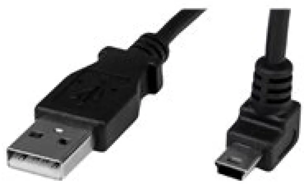 StarTech.com 1m Mini USB Cable Cord - A to Up Angle Mini B - Up