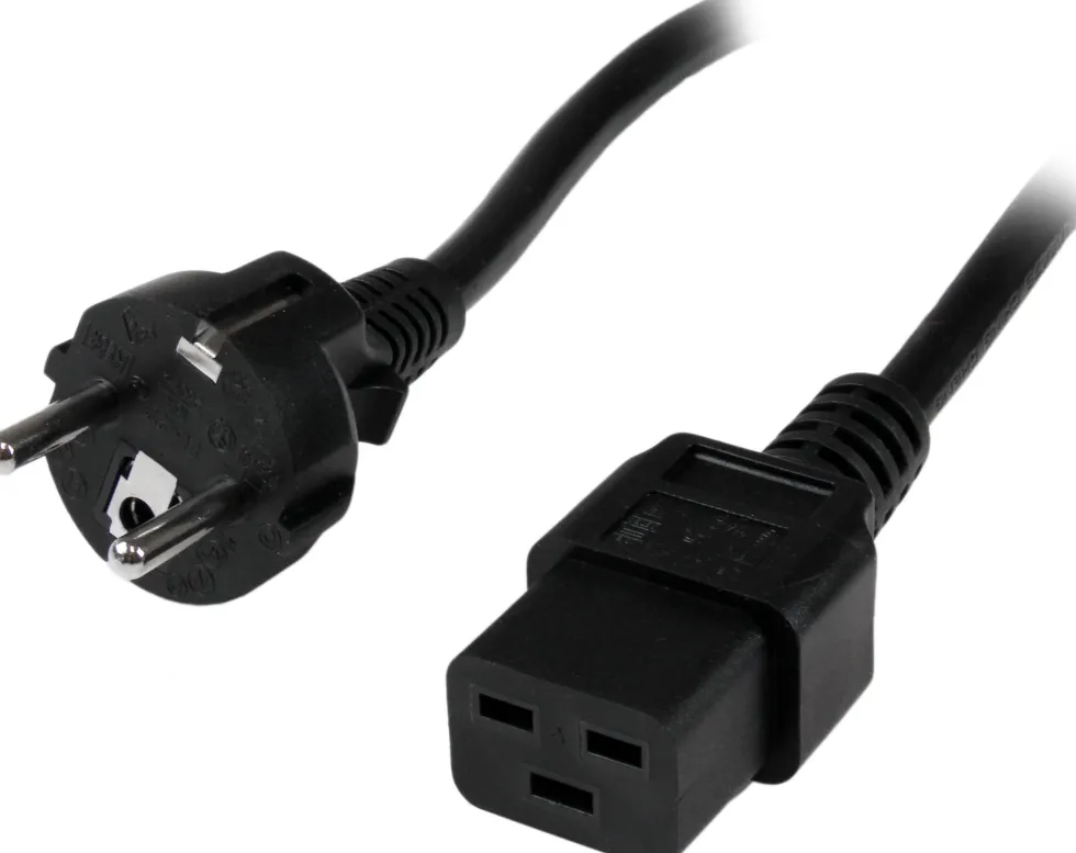 StarTech.com 2 m nätsladd för dator, 16AWG, EU Schuko till C19,
