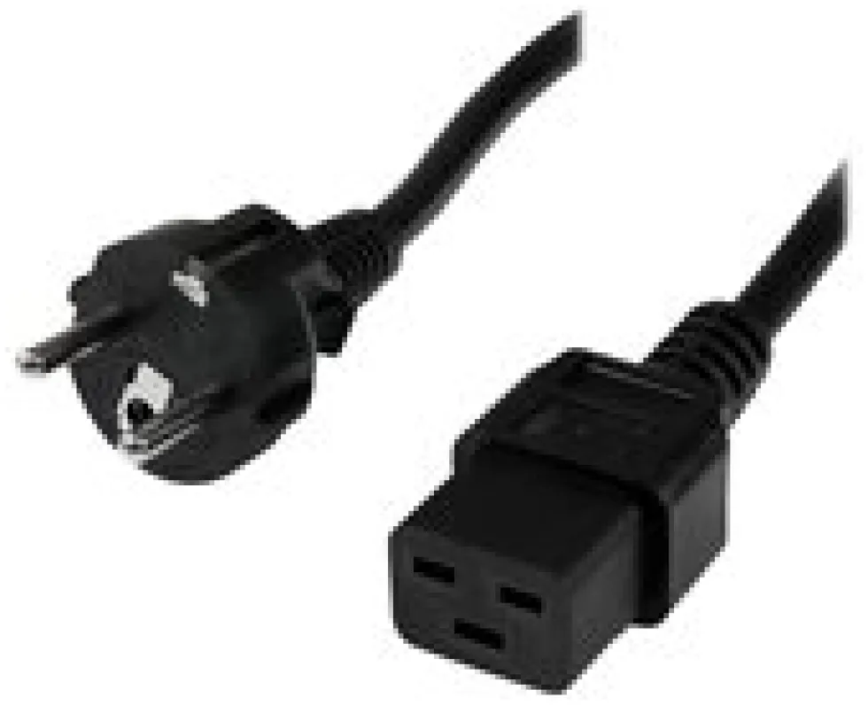 StarTech.com 2 m nätsladd för dator, 16AWG, EU Schuko till C19,
