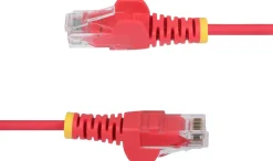StarTech.com 2m Red Slim CAT6 Ethernet Cable, Snagless, 28AWG,