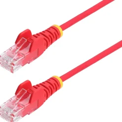 StarTech.com 2m Red Slim CAT6 Ethernet Cable, Snagless, 28AWG,