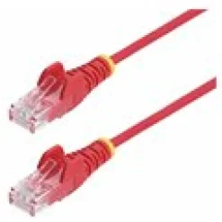 StarTech.com 2m Red Slim CAT6 Ethernet Cable, Snagless, 28AWG,