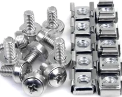 StarTech.com M6 Screws and Cage Nuts - 50 Pack - M6 Mounting