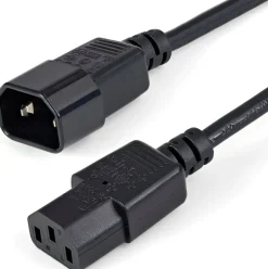StarTech.com 1 m strömförlängningskabel, C14 till C13, 10 A