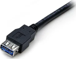 StarTech.com 2 m svart SuperSpeed USB 3.0-förlängningskabel A