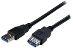 StarTech.com 2 m svart SuperSpeed USB 3.0-förlängningskabel A