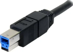 StarTech.com 3 m svart SuperSpeed USB 3.0-kabel A till B  M/M