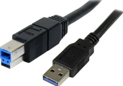 StarTech.com 3 m svart SuperSpeed USB 3.0-kabel A till B M/M
