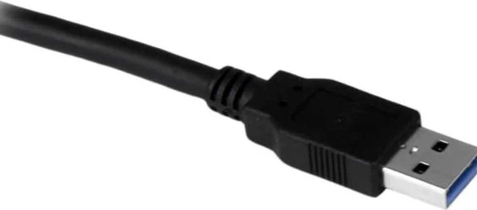 StarTech.com 1,5 m svart SuperSpeed USB 3.0-förlängningskabel
