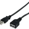 StarTech.com 1,8 m svart USB 2.0-förlängningskabel A till A 