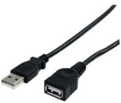 StarTech.com 1,8 m svart USB 2.0-förlängningskabel A till A 