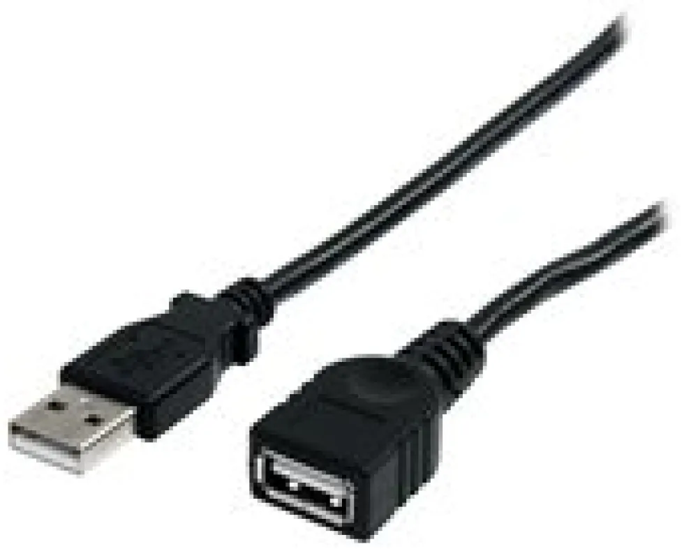 StarTech.com 3 m svart USB 2.0-förlängningskabel A till A M/F