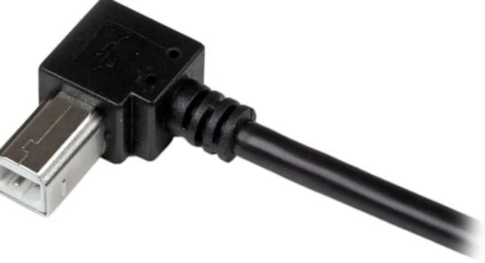 StarTech.com 2m USB 2.0 A to Right Angle B Cable Cord - 2 m USB