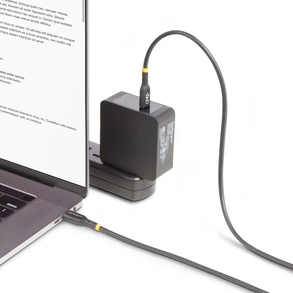 StarTech.com 2m USB C Charging Cable, USB-IF Certified USB-C