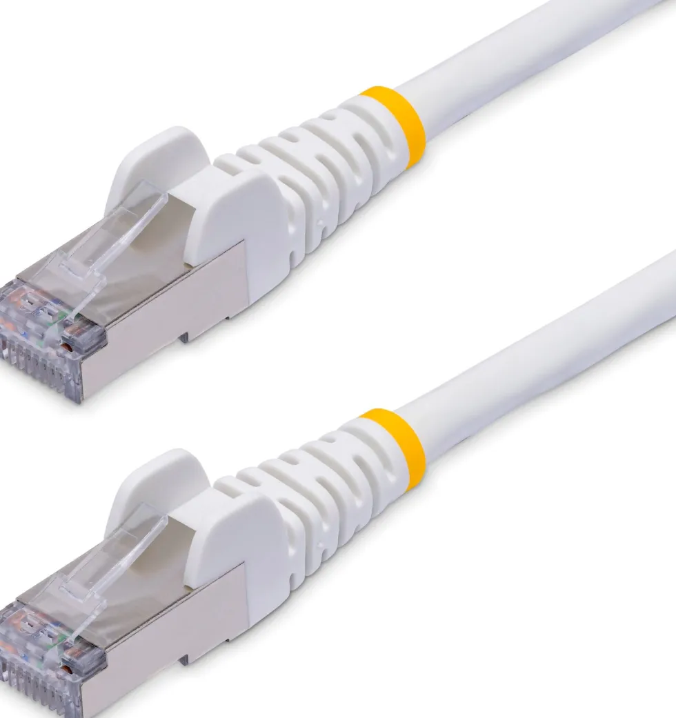 StarTech.com 12m White CAT8 Ethernet Cable, Snagless, S/FTP,
