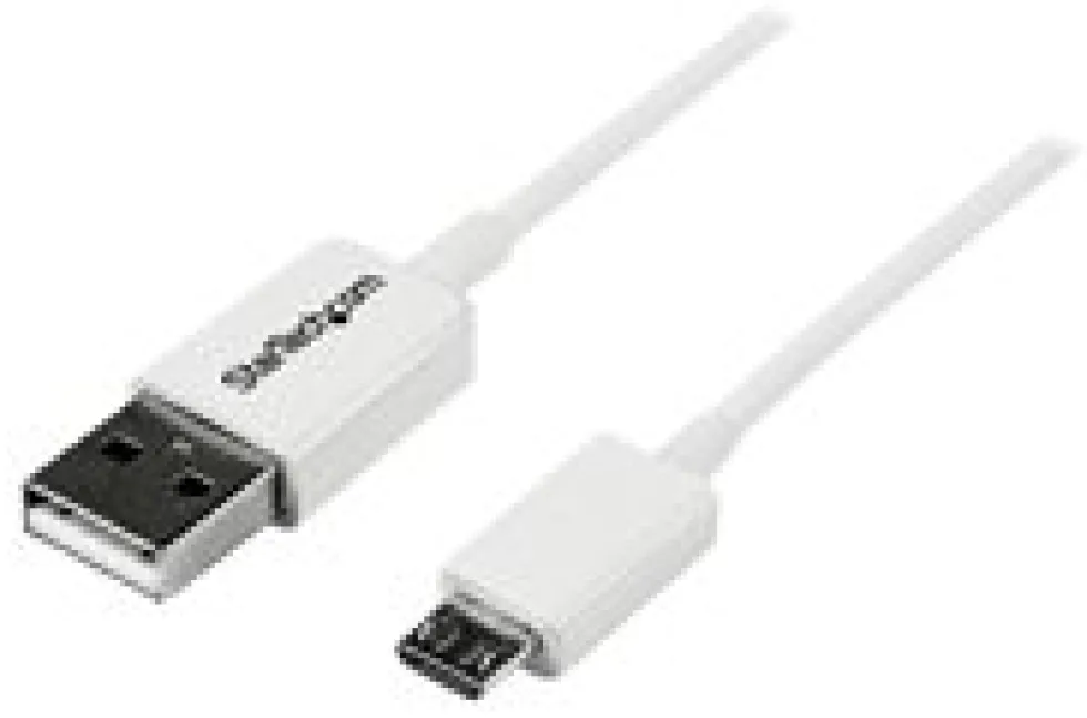 StarTech.com 0.5m White Micro USB Cable Cord - A to Micro B