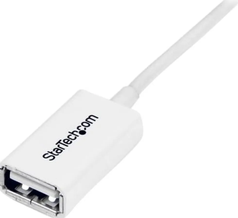 StarTech.com 1m White USB 2.0 Extension Cable Cord - A to A