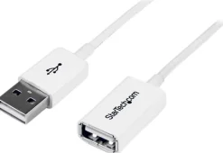 StarTech.com 1m White USB 2.0 Extension Cable Cord - A to A