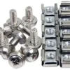 StarTech.com 100-pack M6-monteringsskruvar och korgmuttrar för