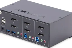 StarTech.com 2-Port Dual-Monitor DisplayPort KVM Switch, 4K