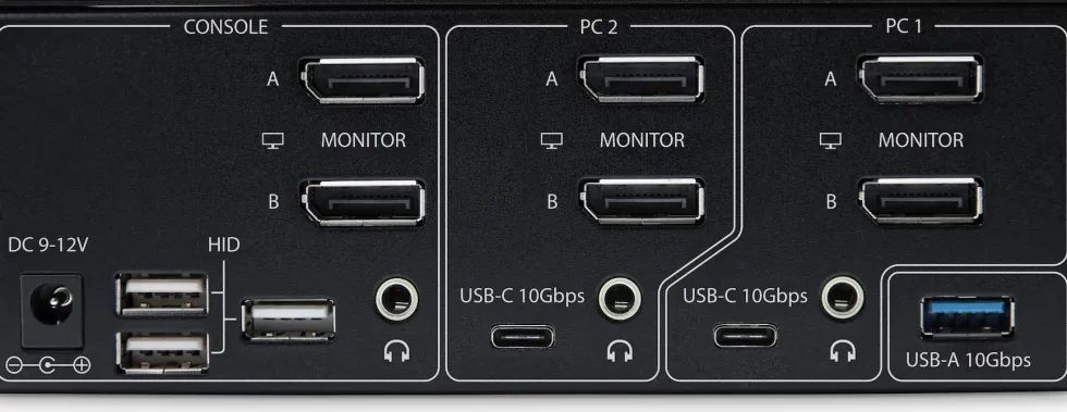 StarTech.com 2-Port Dual-Monitor DisplayPort KVM Switch, 8K 60Hz