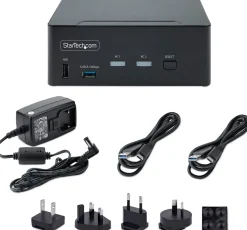 StarTech.com 2-Port Dual-Monitor DisplayPort KVM Switch, 8K 60Hz