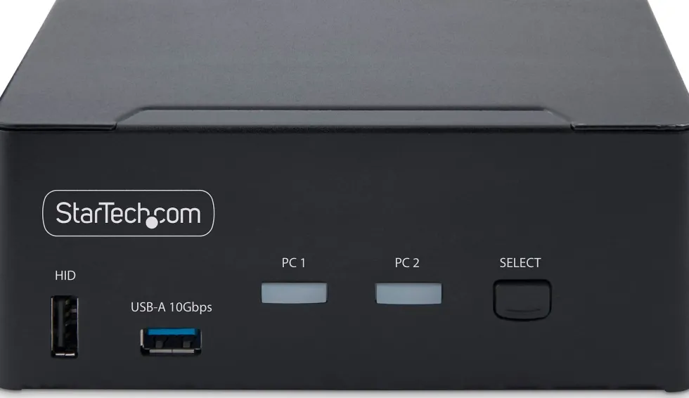 StarTech.com 2-Port Dual-Monitor DisplayPort KVM Switch, 8K 60Hz