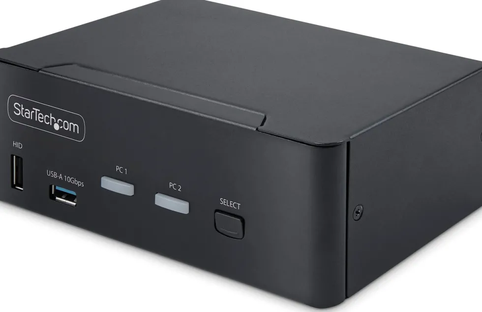 StarTech.com 2-Port Dual-Monitor DisplayPort KVM Switch, 8K 60Hz