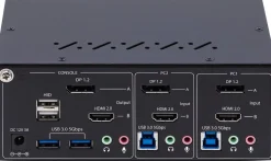 StarTech.com 2-Port Dual-Monitor DisplayPort en HDMI KVM Switch,