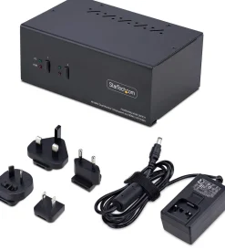 StarTech.com 2-Port Dual-Monitor DisplayPort en HDMI KVM Switch,