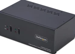 StarTech.com 2-Port Dual-Monitor DisplayPort en HDMI KVM Switch,