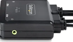 StarTech.com 2-Port Hybrid USB-C DisplayPort Cable KVM Switch,