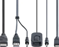 StarTech.com 2-Port Hybrid USB-C HDMI Cable KVM Switch, 4K 60Hz,