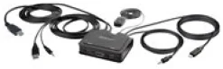 StarTech.com 2-Port Hybrid USB-C HDMI Cable KVM Switch, 4K 60Hz,