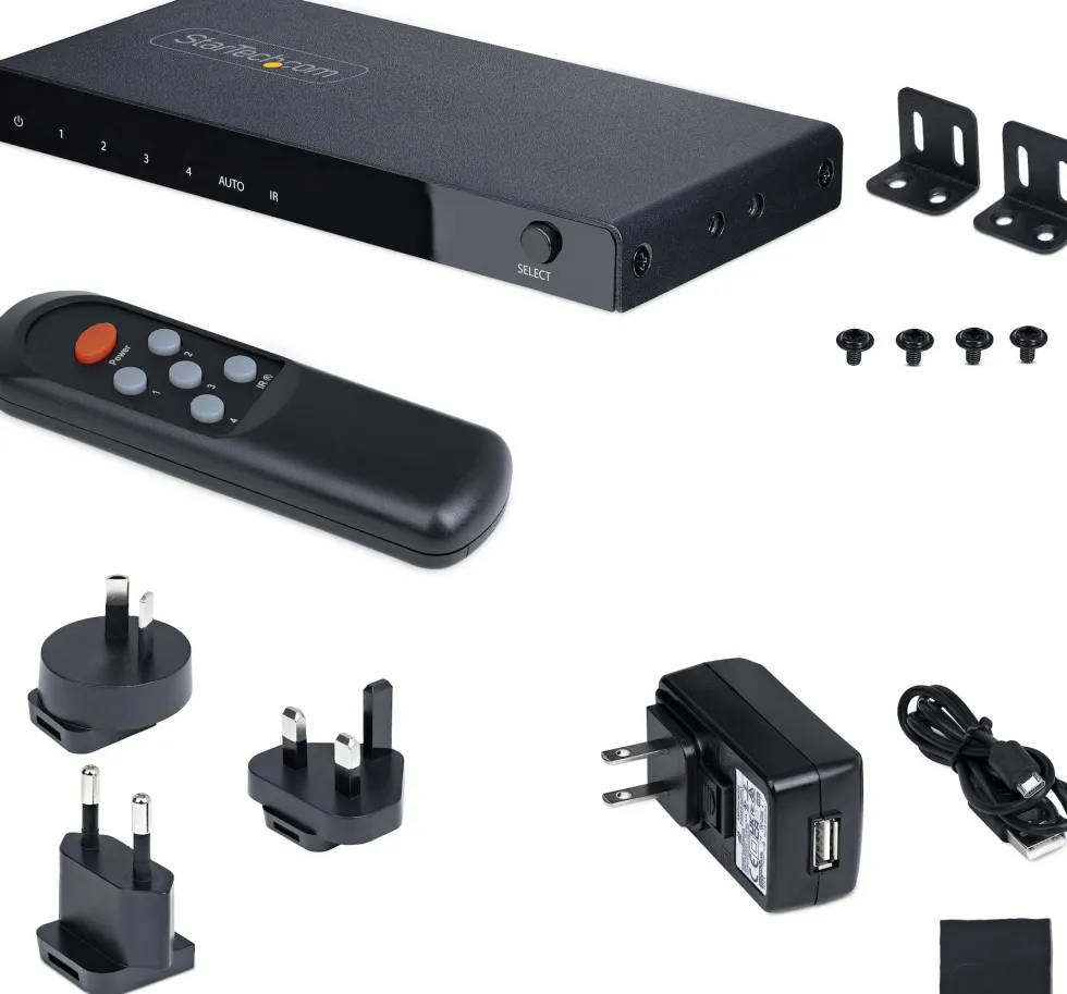 StarTech.com 4-Port 8K HDMI Switch, HDMI 2.1 Switcher 4K 120Hz
