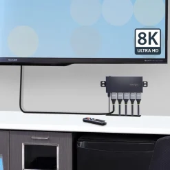 StarTech.com 4-Port 8K HDMI Switch, HDMI 2.1 Switcher 4K 120Hz