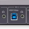StarTech.com 4-Port KM Switch with Mouse Roaming, USB Switch for
