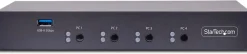 StarTech.com 4-Port KM Switch with Mouse Roaming, USB Switch for