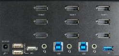 StarTech.com 2-ports DisplayPort KVM-switch för tre skärmar - 4K