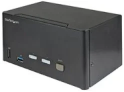 StarTech.com 2-ports DisplayPort KVM-switch för tre skärmar - 4K