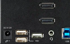 StarTech.com 2-ports DisplayPort KVM-switch för tre skärmar - 4K