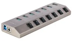 StarTech.com 7-Port Self-Powered USB-C Hub with Individual