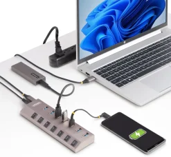 StarTech.com 7-Port Self-Powered USB-C Hub with Individual