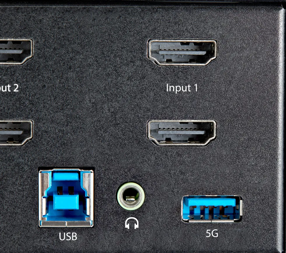 StarTech.com 2-ports HDMI KVM-switch för dubbla skärmar - 4K