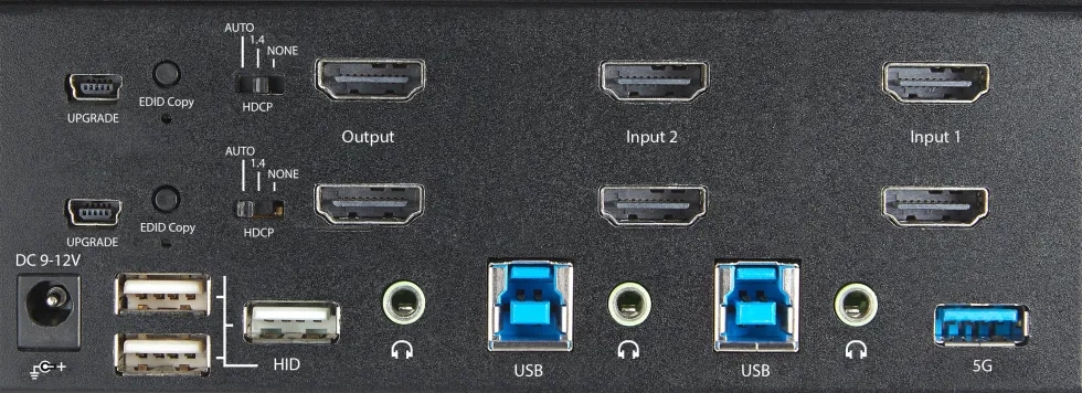 StarTech.com 2-ports HDMI KVM-switch för dubbla skärmar - 4K