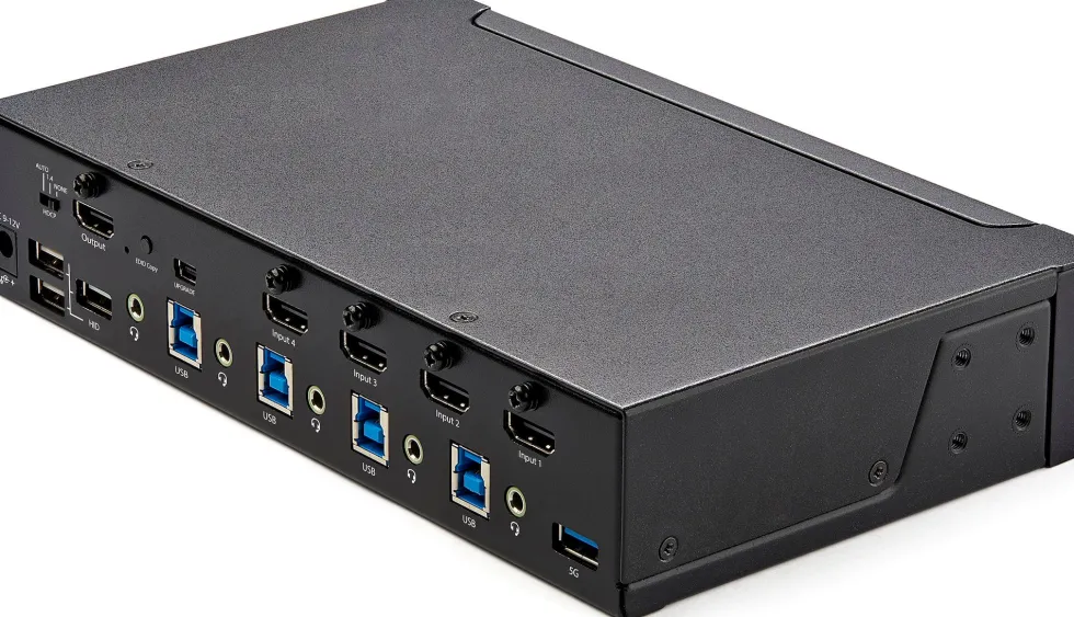 StarTech.com 4-ports HDMI KVM-switch - En skärm 4K 60 Hz Ultra