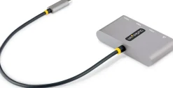StarTech.com 3-Port USB-C Hub with Ethernet, 3x USB-A Ports,