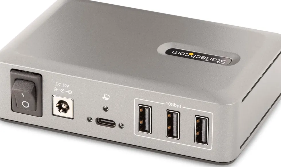 StarTech.com 10-Port USB-C Hub, 8x USB-A + 2x USB-C,
