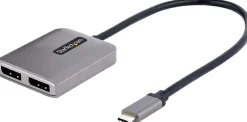 StarTech.com 2-Port USB-C MST Hub, USB Type-C to 2x DisplayPort